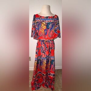 🌾 Anthropologie Eva Franco Turin Maxi Boho Kaftan | Size M